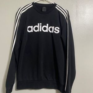 Adidas Crew Neck Black Pull Over
